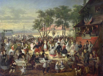 Ein Fest in Saint-Cloud um 1860